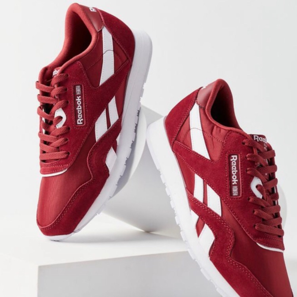 Maroon Reebok Classic Nylon Sneaker